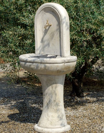 Fontaine murale Astrée - pierre reconstituée