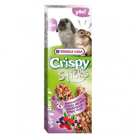 Crispy Sticks Lapins-Chinchillas Fruits des bois - 2 x 55g