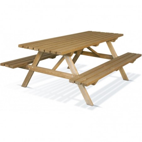 Table de pic-nic en bois Medium 200 cm