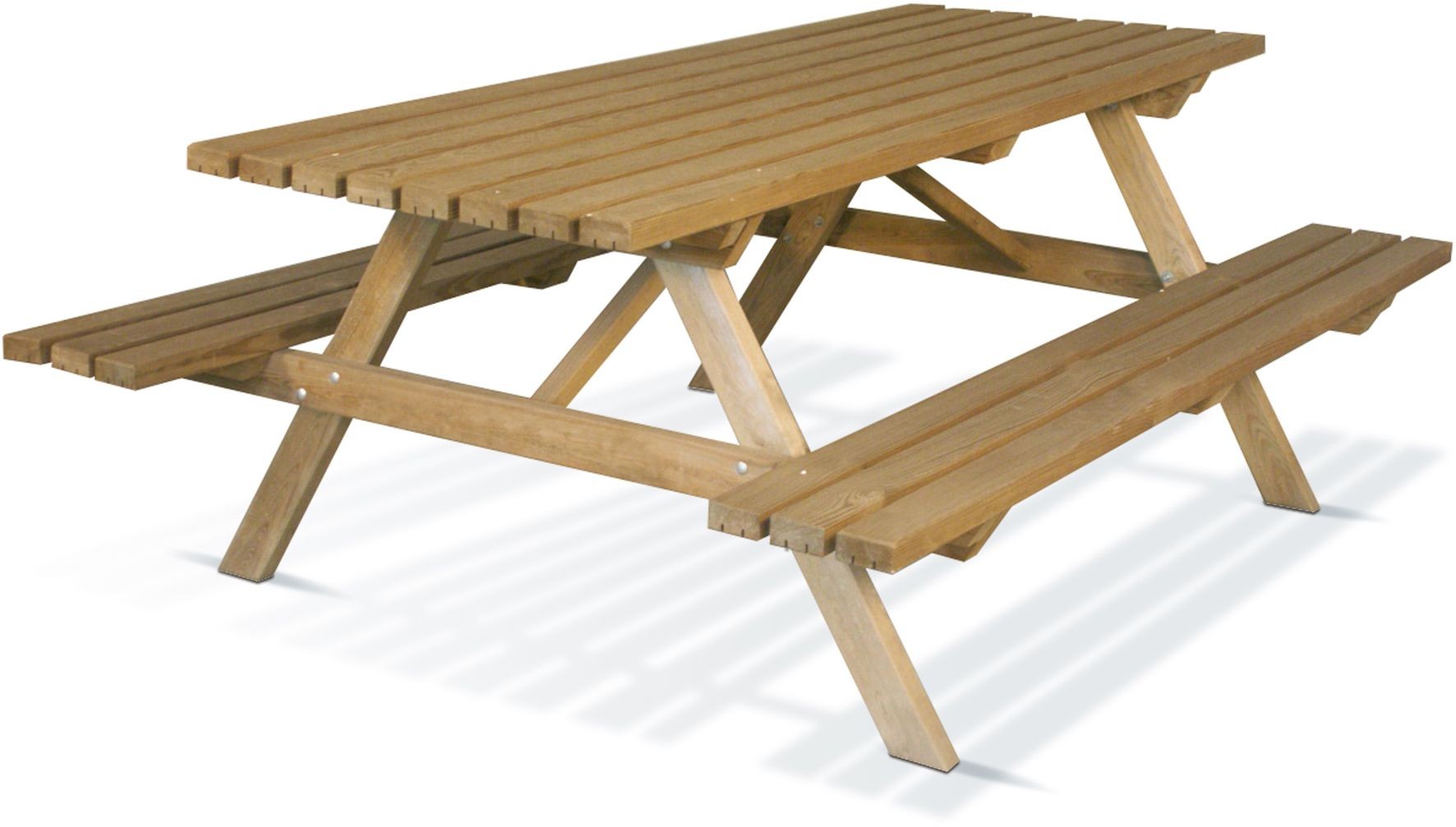 Table de pic-nic en bois Medium 200 cm