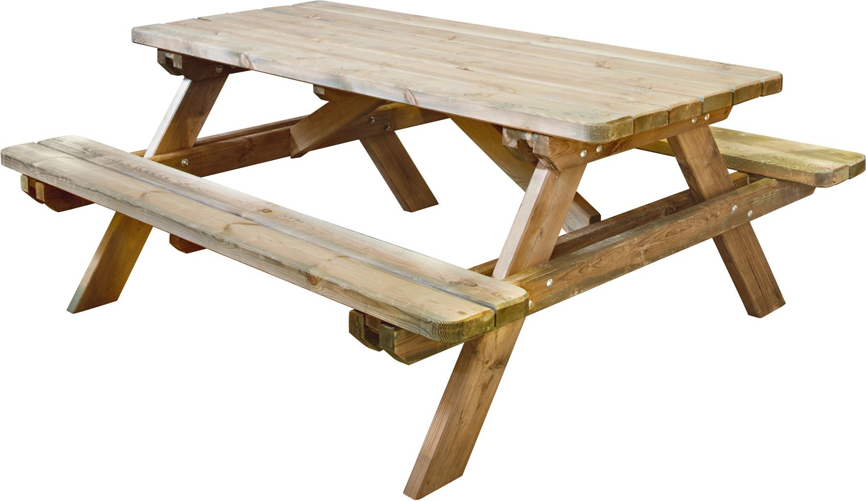 Table de pic-nic en bois Robuste