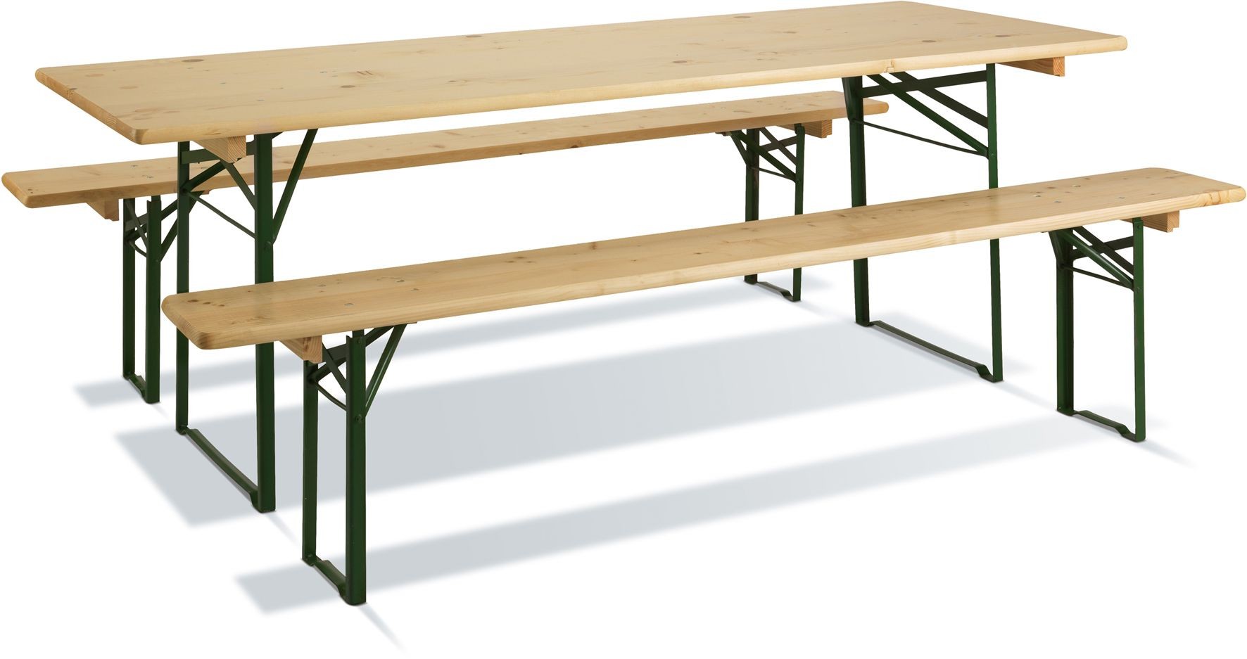 Table de pic-nic en bois Brasseurs 220 cm