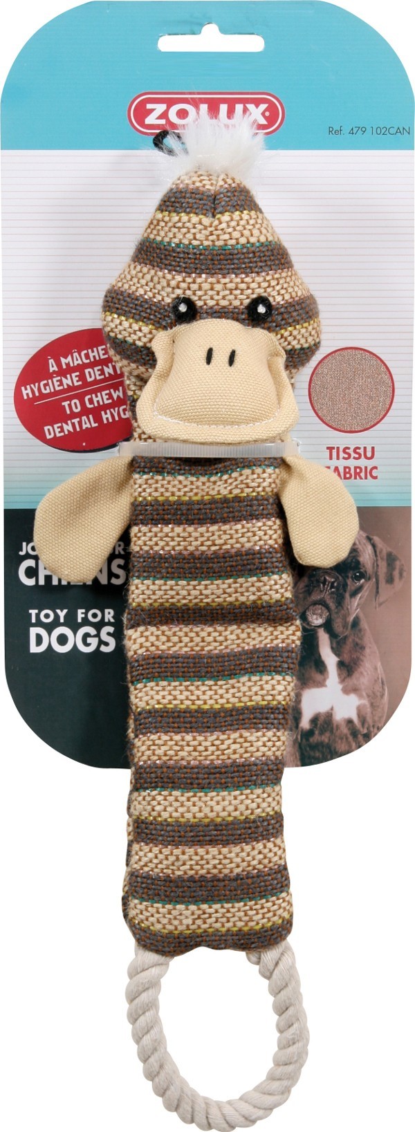 Jouet chien Tissu canard 33 cm