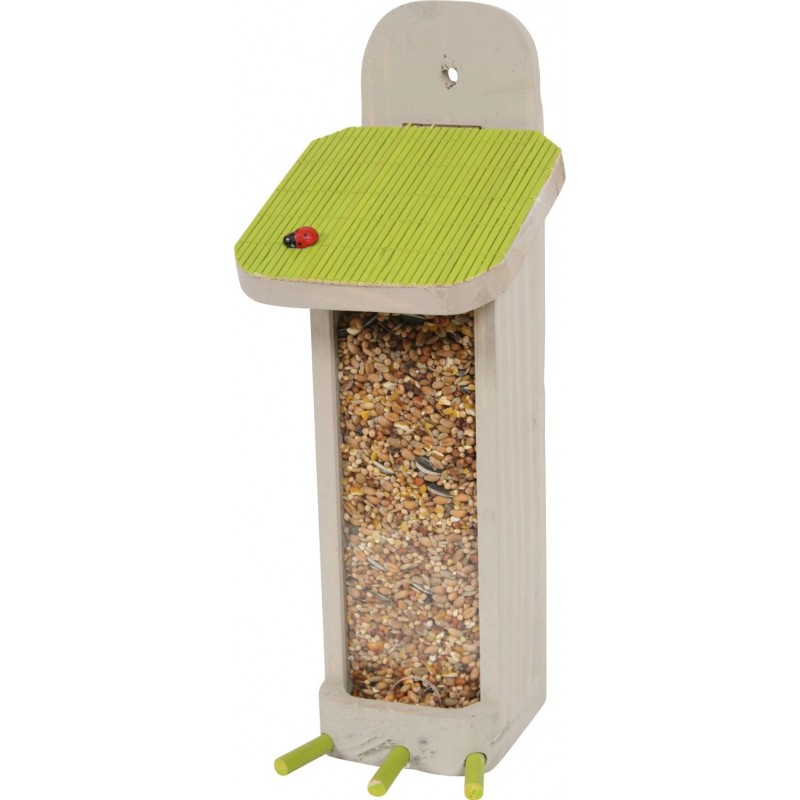 Mangeoire Oiseaux Exterieur 39cm - Distributeur Graines Oiseaux