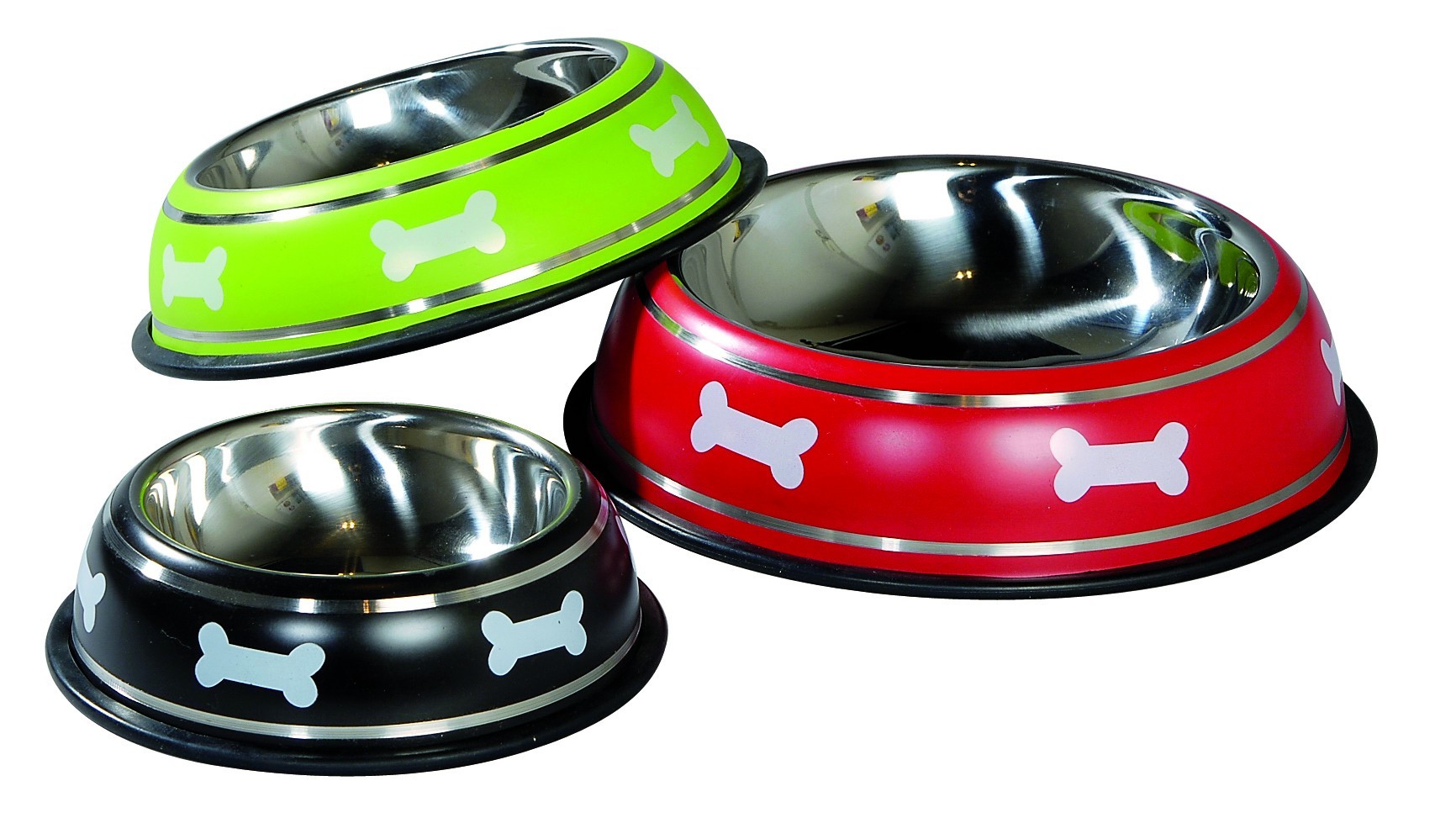 Gamelle pour chien inox Manege, Couleur: Rouge, Taille: 30