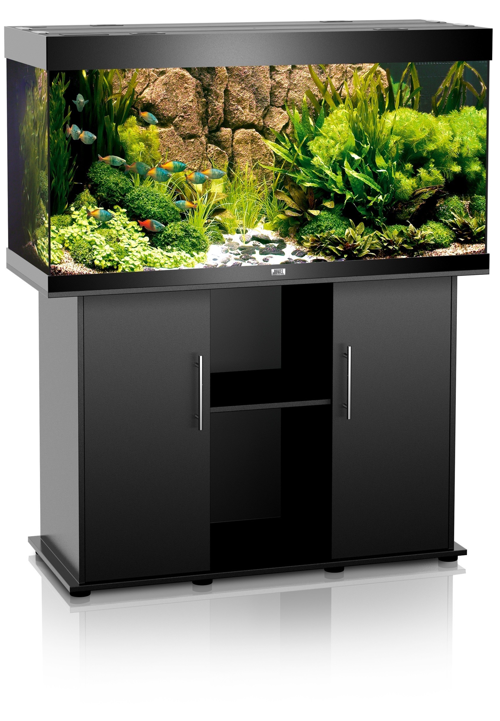 Aquarium Juwel Rio 300 noir + meuble