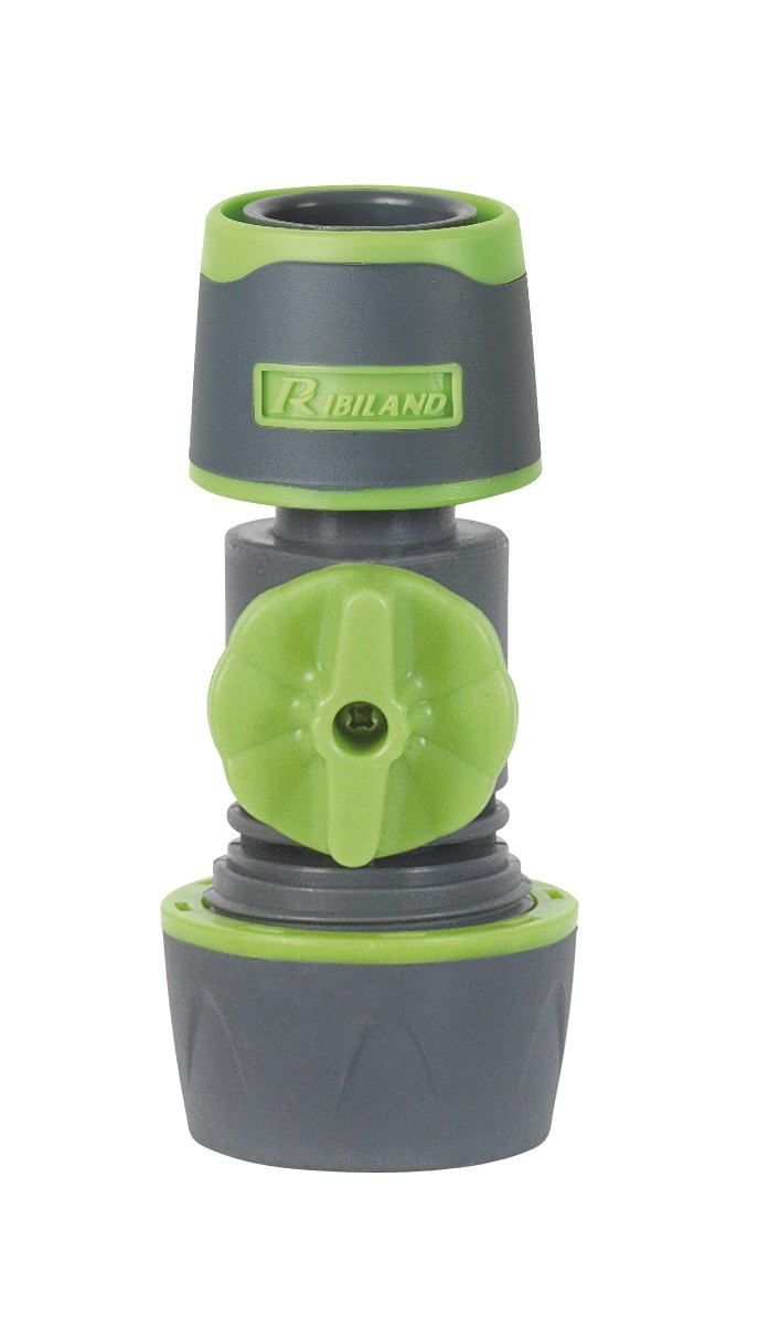 Raccord rapide universel avec vanne d'arrêt