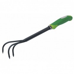 Griffe 3 dents à fleurs manche bi-matière