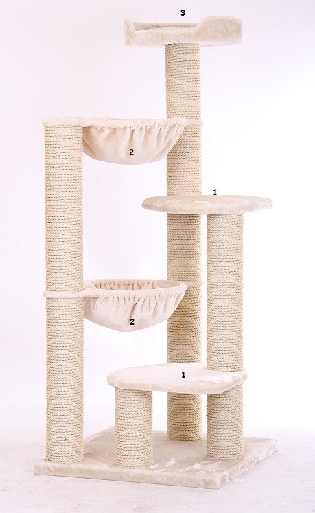 Arbre à chat Maine Coon XL Big Ben Beige