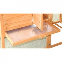 Poulailler 3-4 poules toit bitumé 1 pente Poulailler 3-4 poules toit bitumé 1 pente