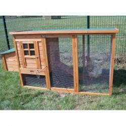 Poulailler 3-4 poules toit bitumé 1 pente Poulailler 3-4 poules toit bitumé 1 pente