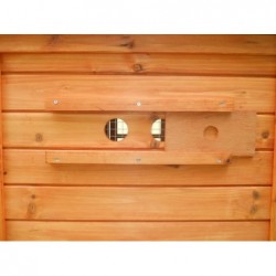 Poulailler 3-4 poules toit bitumé 1 pente Poulailler 3-4 poules toit bitumé 1 pente