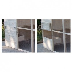 Poulailler géant 6-10 poules toit bitumé