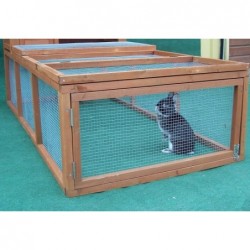 Enclos au sol grillagé 4/5 places 