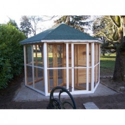 Volière Ht. 3m avec sas d'entrée 