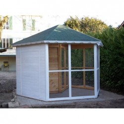 Volière Ht. 3m avec sas d'entrée 