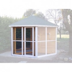 Volière Ht. 3m avec sas d'entrée 