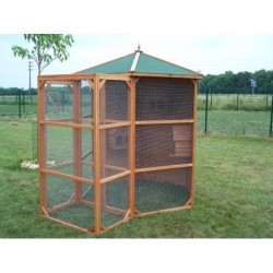 Volière avec sas d'entrée: 6-10 oiseaux