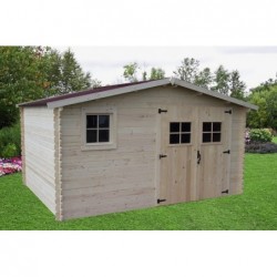Abri bois Madriers massifs 28mm 13 m² Abri bois Madriers massifs 28mm 13 m²