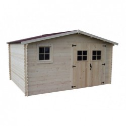 Abri bois Madriers massifs 28mm 13 m² Abri bois Madriers massifs 28mm 13 m²