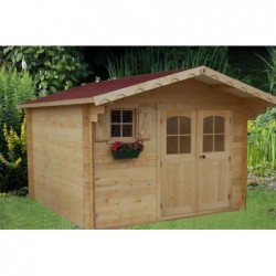 Abri Madrier bois massif 42mm 15.7 m² - Ancien modèle Abri Madrier bois massif 42mm 15.7 m² - Ancien modèle