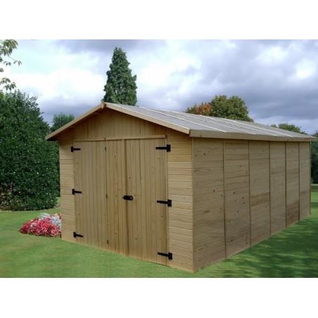 Garage panneau bois 16mm - 15.6 m²