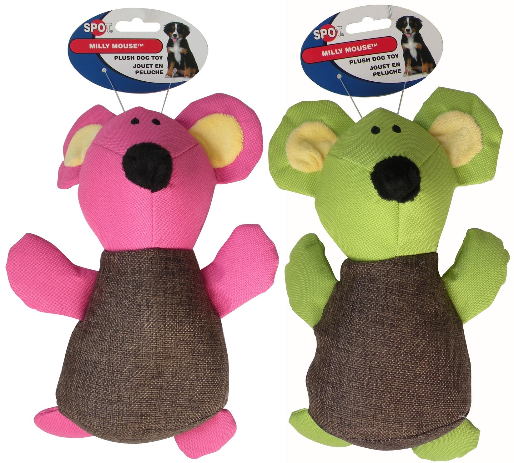 Jouet chien peluche souris millie