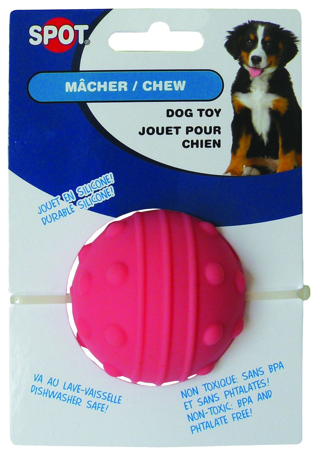 Jouet Balle pour chien silicone 6 cm