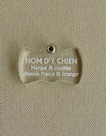 Medaille pour chien chat transparente noeud papillon, Transparente: Incolore