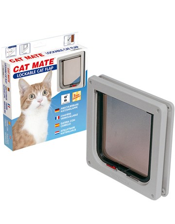 Chatiere Cat Mate verrouillable, Couleur: Blanche