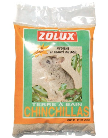 Terre à bain pour chinchillas 2 Kg