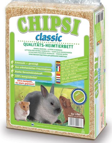 Litière en copeaux Chipsi Classic, contenance: 60 l - 3.6 kg