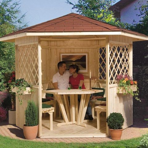 Pavillon hexagonal Tout compris Weka