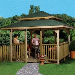 Pavillon Zen avec balustrade Pavillon Zen avec balustrade