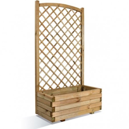 Bac en bois LIERRE Arc + Treillage