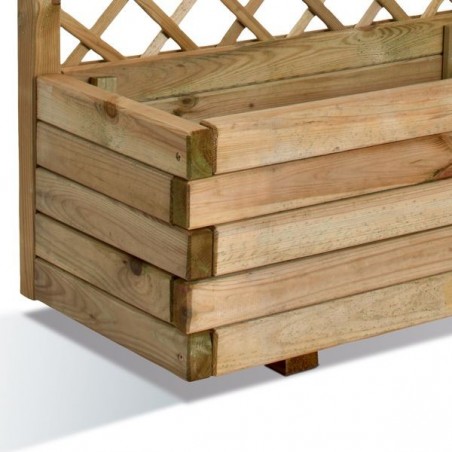 Bac en bois LIERRE Arc + Treillage