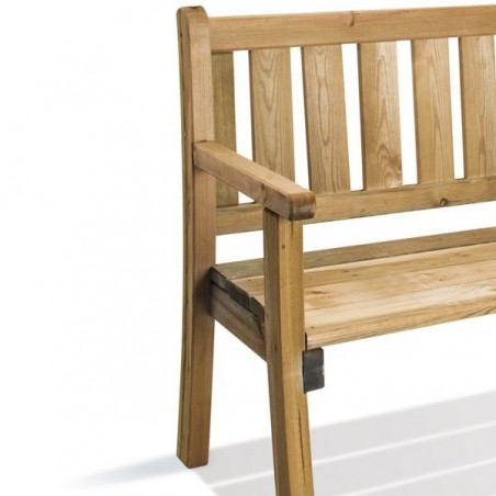 Banc de jardin Philadelphia 3 Places - Pin traité FSC Lg. 150 cm