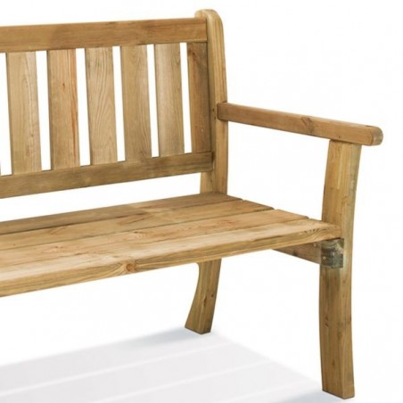Banc de jardin Philadelphia 3 Places - Pin traité FSC Lg. 150 cm