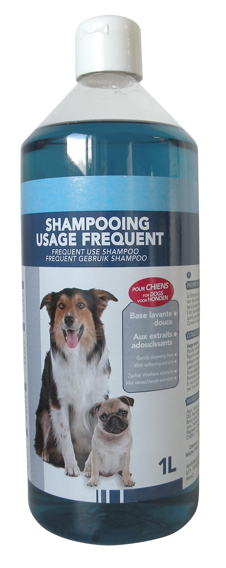 Shampooing doux chien usage fréquent 1L