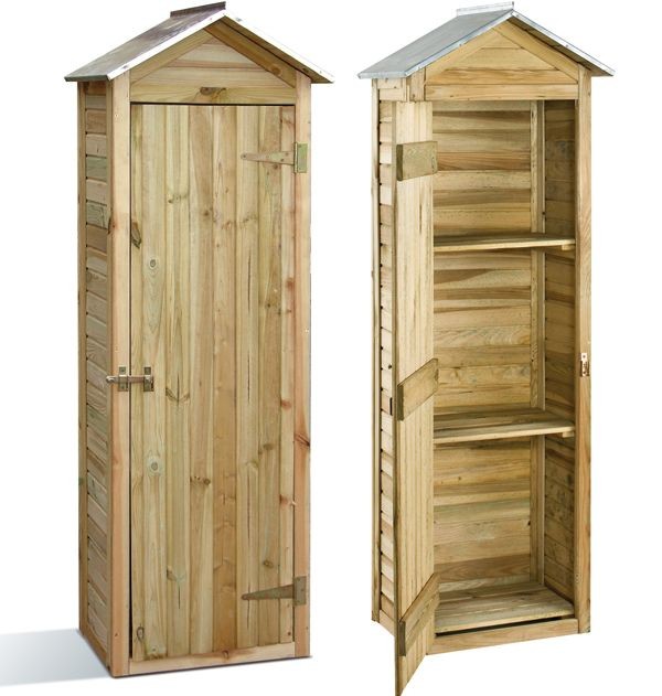 Armoire de rangement PRATIK en bois de pin, Taille: MIRA